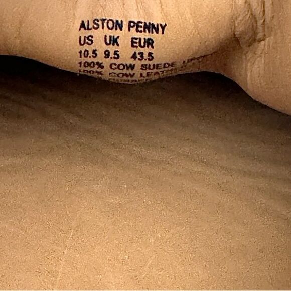 Polo Ralph Lauren Men’s Alston Penny Loafers 10.5 M Beige Suede Casual Shoes main image 10
